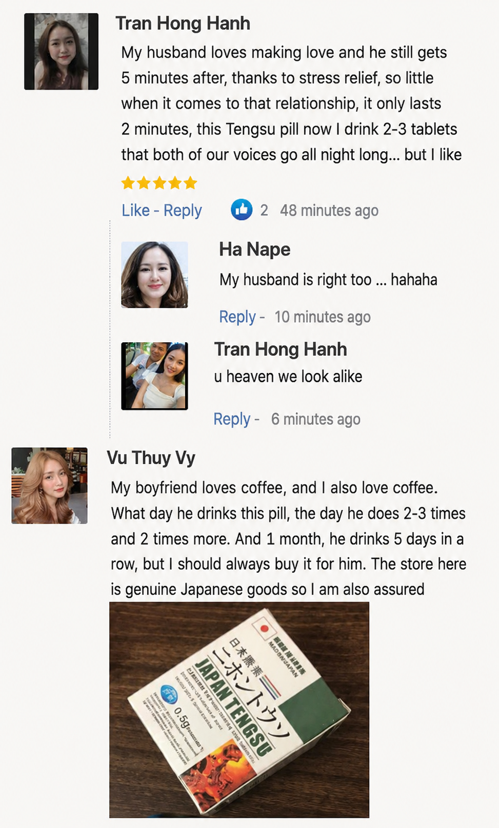 Verified customer feedback