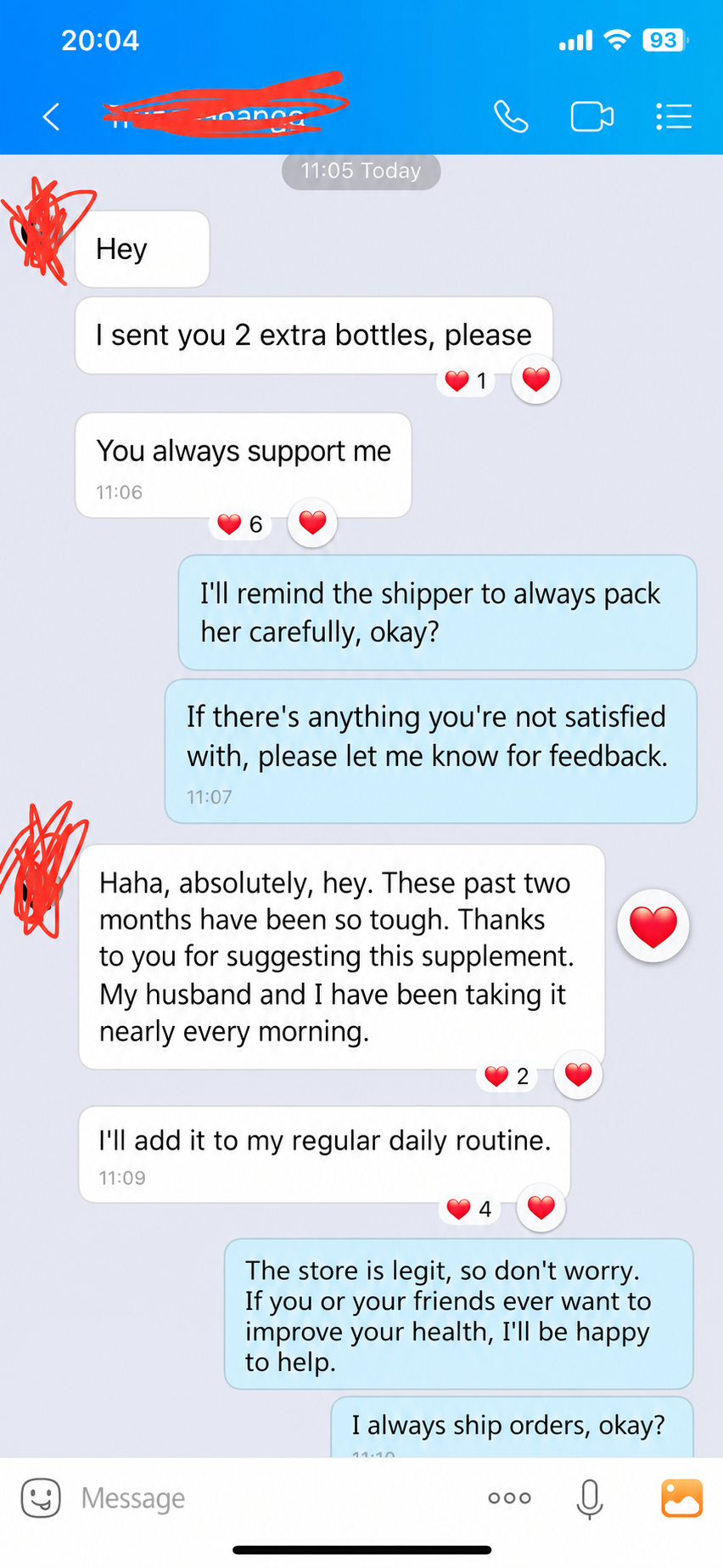 Verified customer feedback