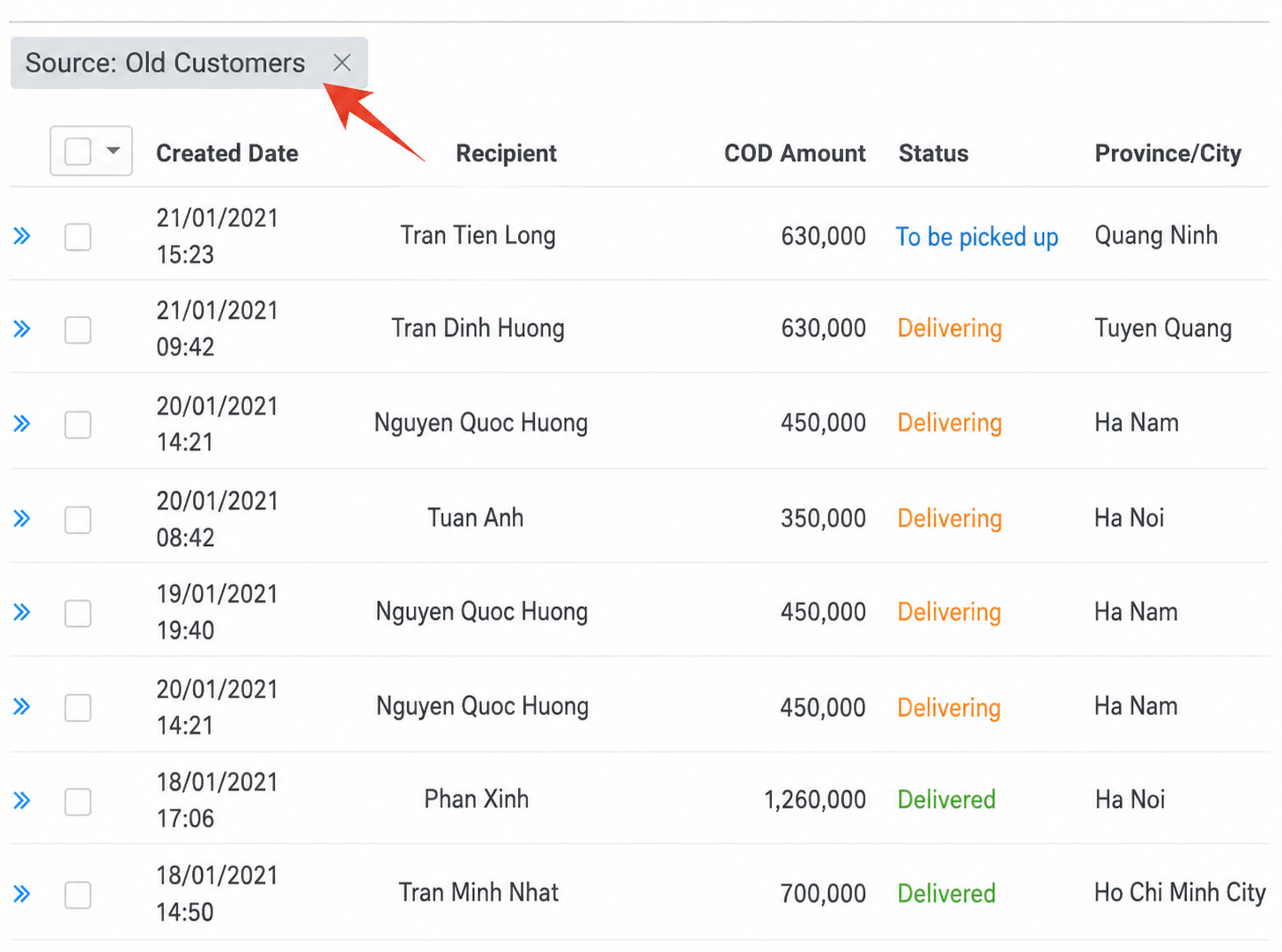 Verified customer feedback