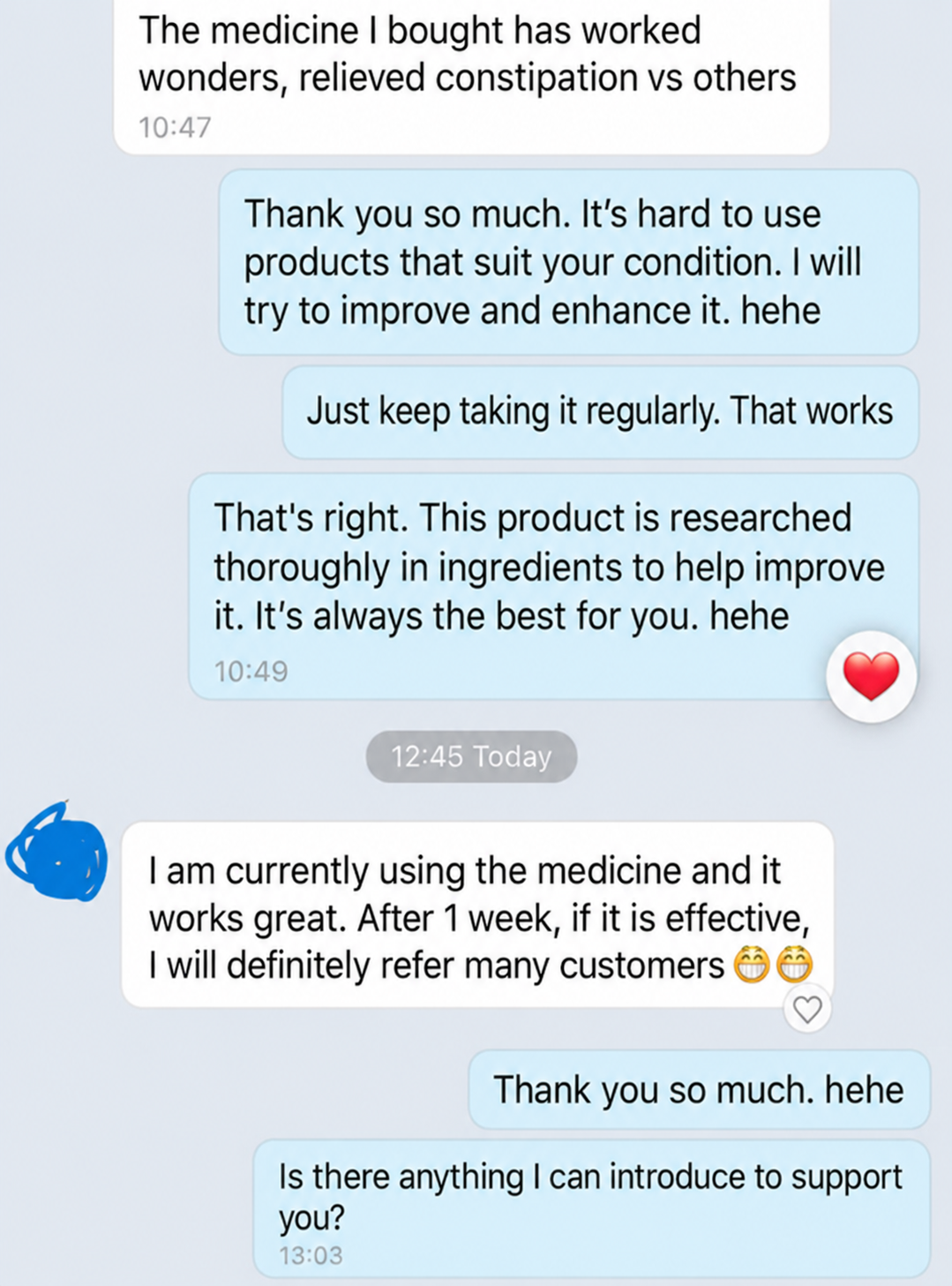 Verified customer feedback