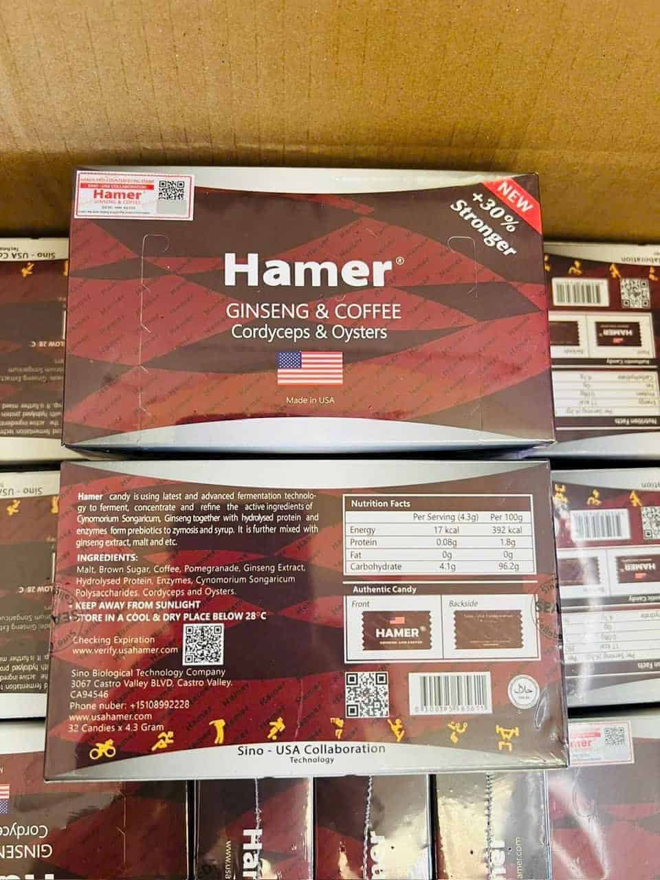 Genuine Hamer USA 2026 front and back of box