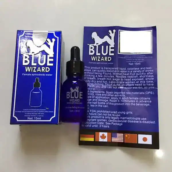 Blue Wizard female arousal liquid at a great price