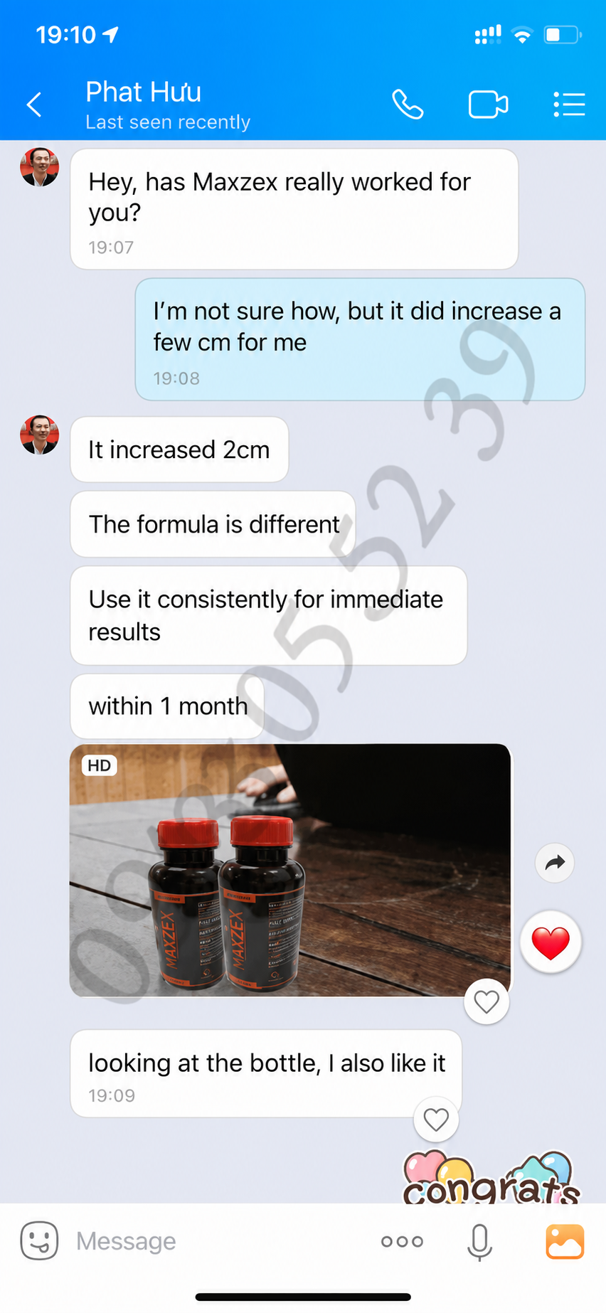 Maxzex customer feedback 2