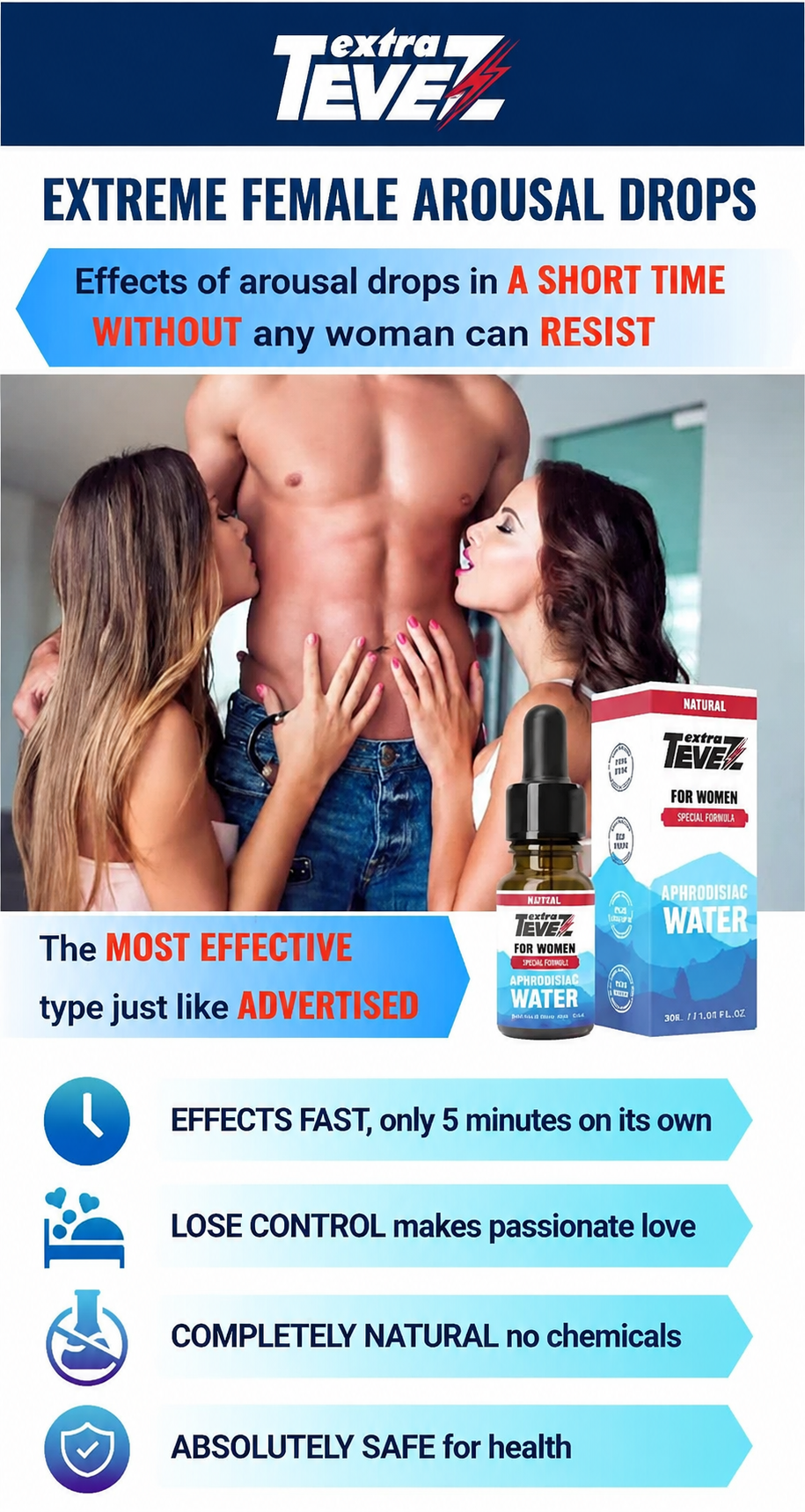 Extra Tevez extra-strength female stimulant, fast-acting