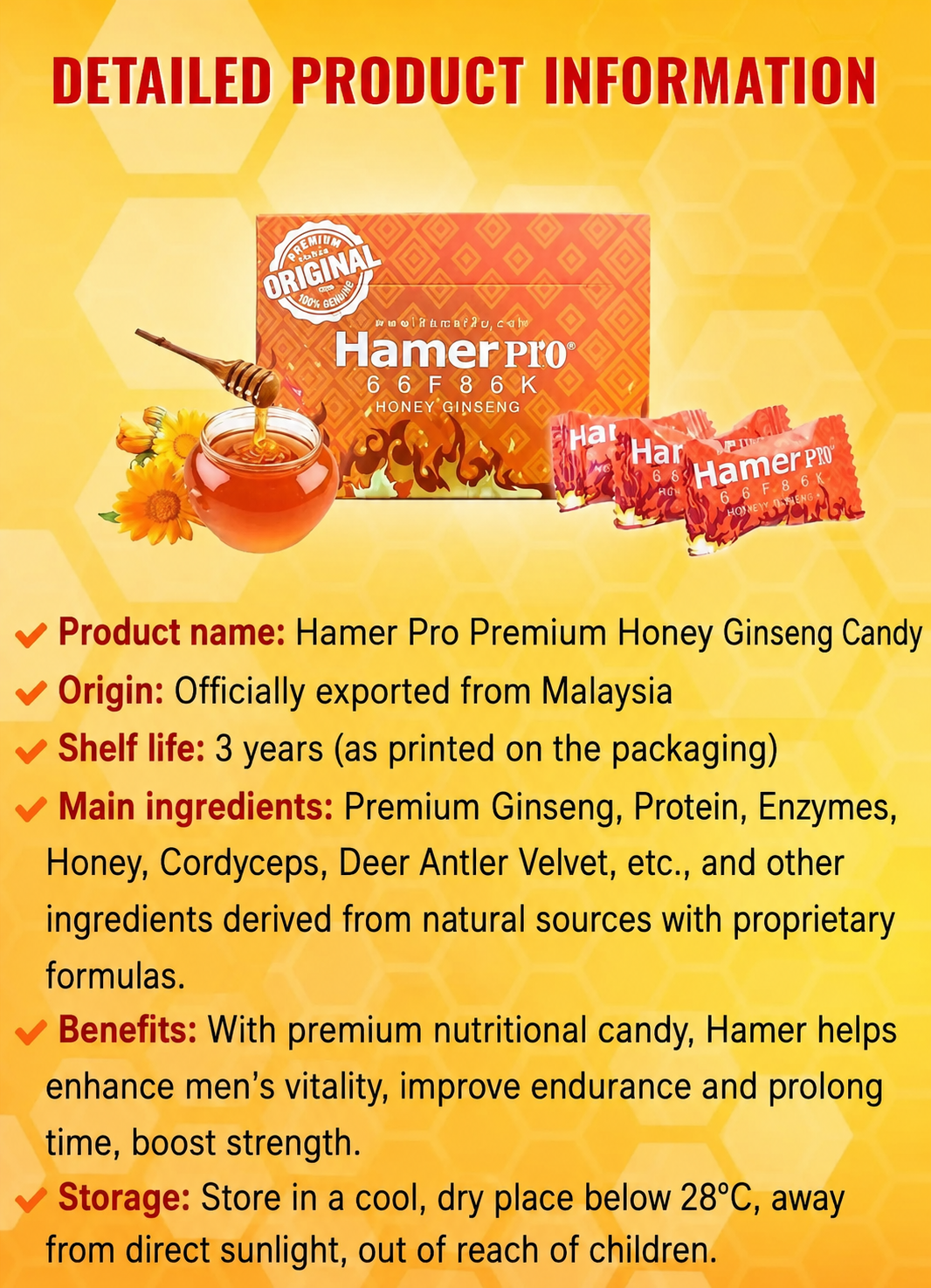 Detailed Hamer Pro product information