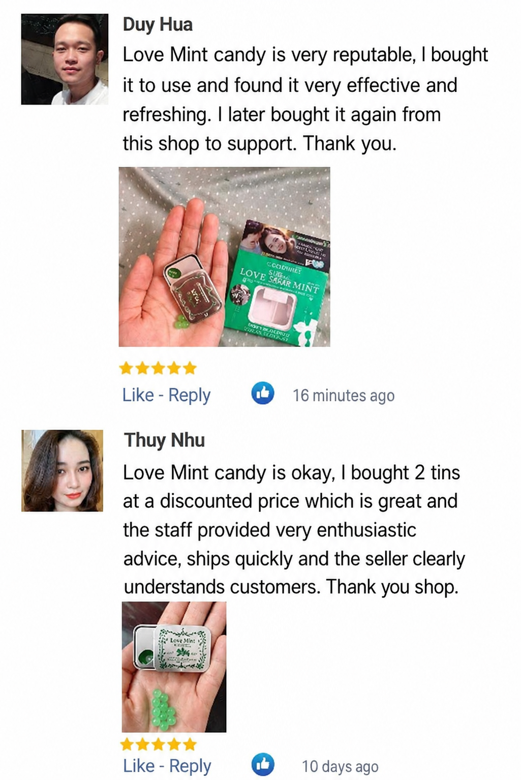 Love Mint review by Duy Hua Thuy Nhu