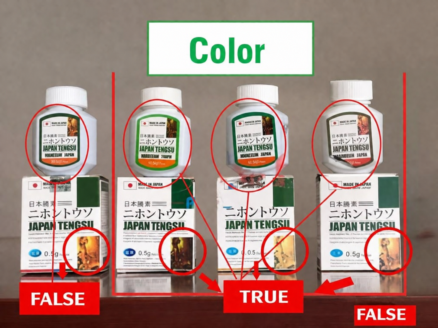 Spotting real vs fake Tengsu Japan