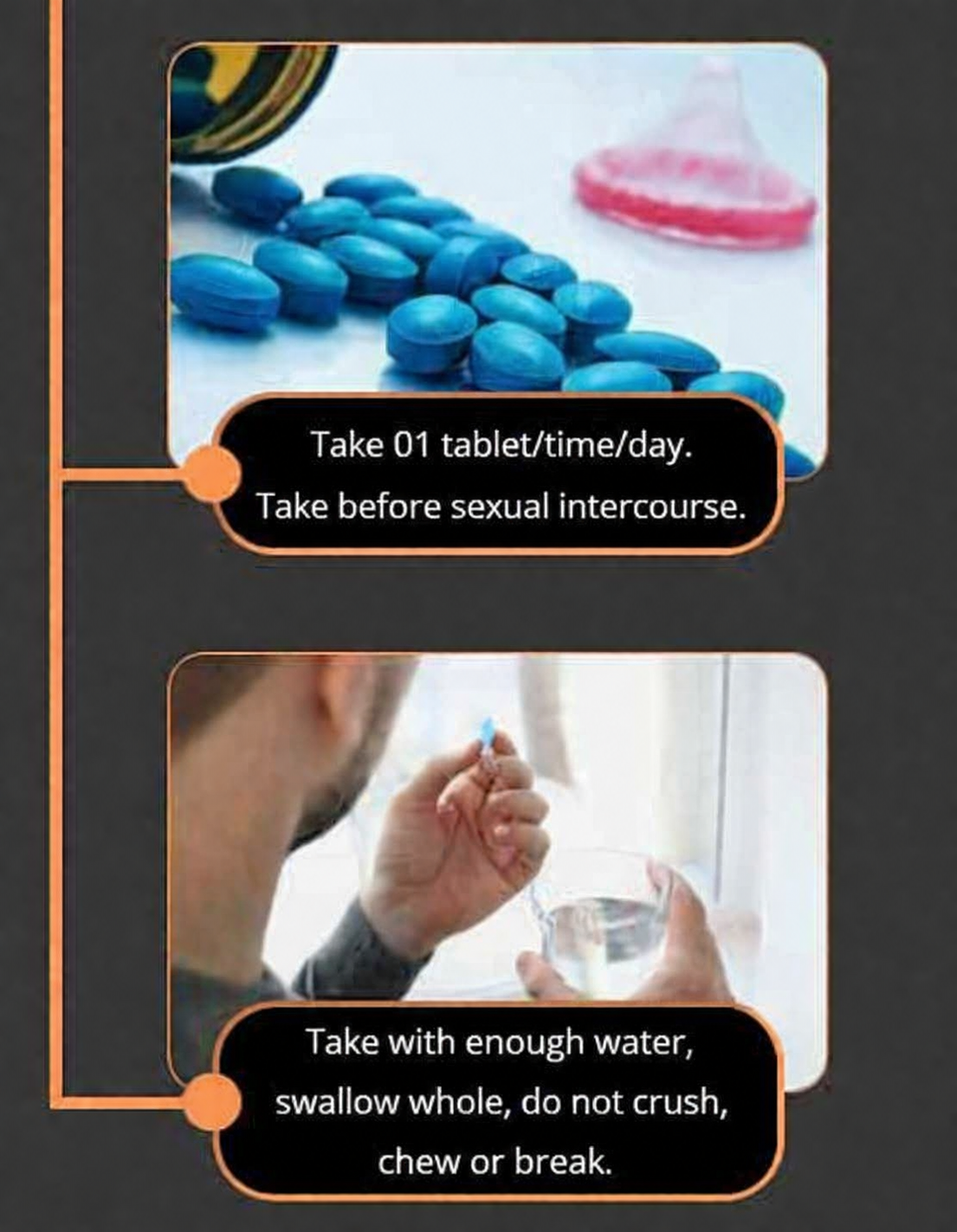 Take 1 Maxman tablet before sex