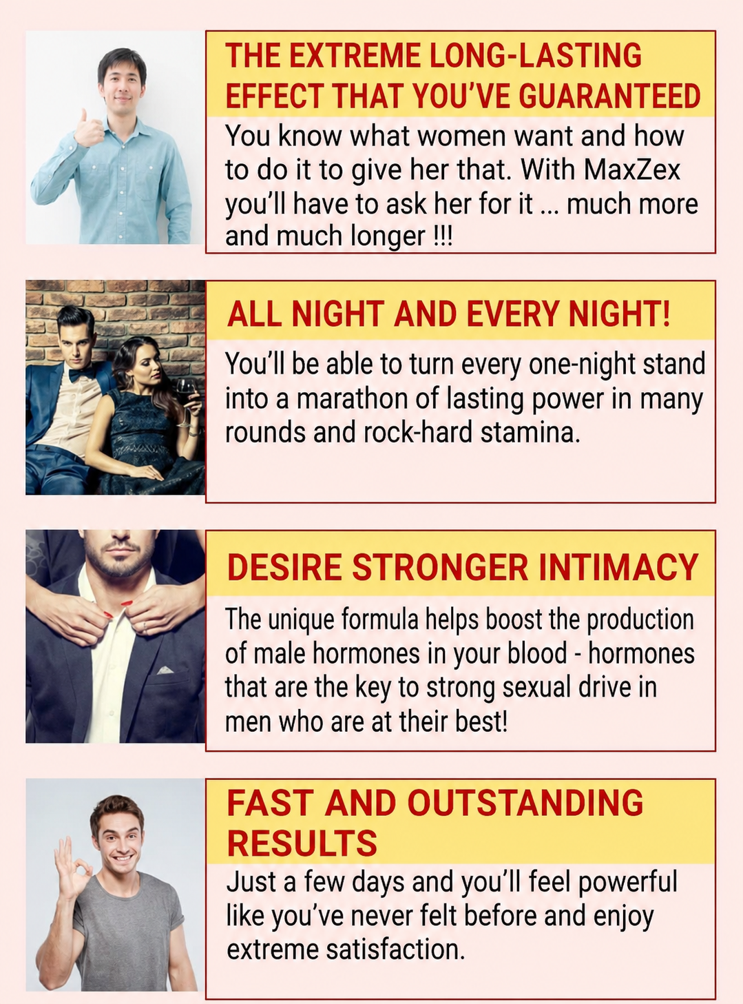 Guaranteed results with Maxzex