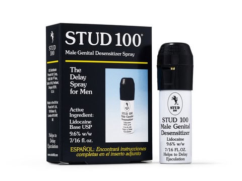 Genuine Stud 100 Male Genital Desensitizer box and bottle